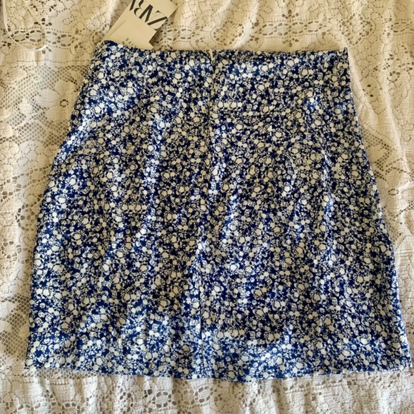 Zara Floral Crop Top and Skirt Two Piece Set NWT - Picture 6 of 8